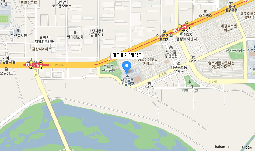 학교 찾아오시는 길 지도